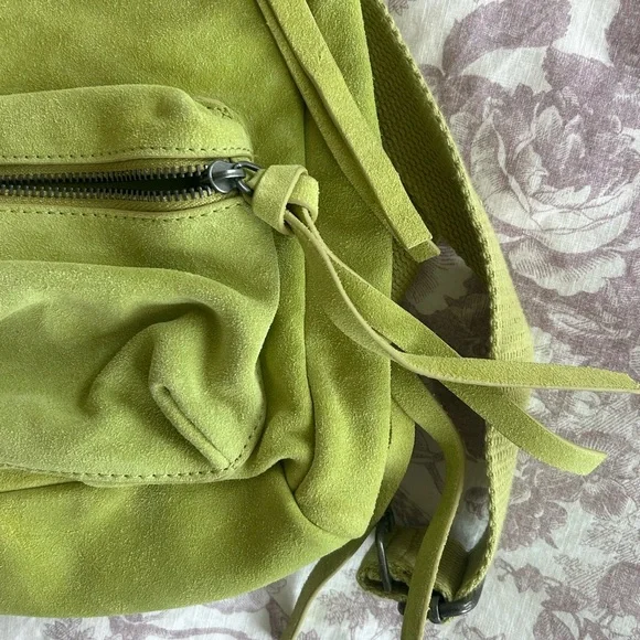 Free People Oxford Suede Sling Bag in Lime Green - Picture 5 of 9
